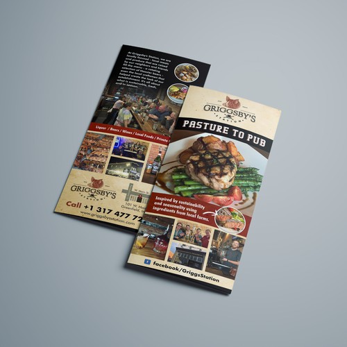 Handout design with the title 'Griggsby's Brochure'