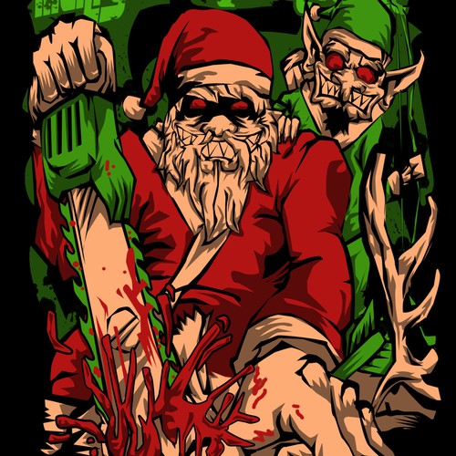 Santa design with the title 'Merry F*cking Christmas'