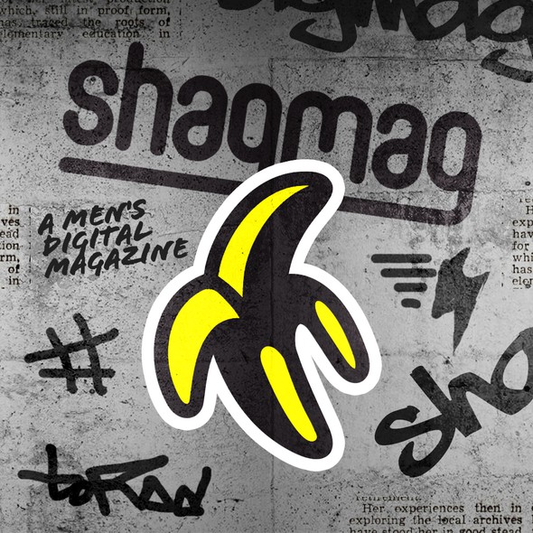 Standing-man logo with the title 'shagmag'