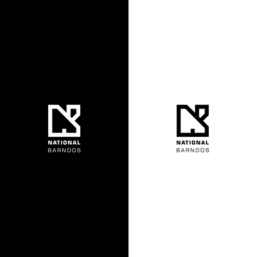 Square logo with the title 'Logo for a construction company.'