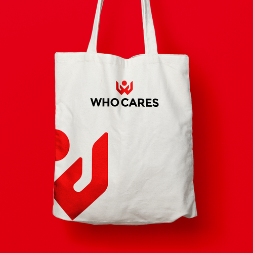 Nonprofit logo with the title 'Who Cares Logo'