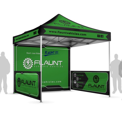 Tent design with the title 'An eye-catching tent'