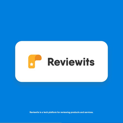Review design with the title 'Modern logo for Reviewits'