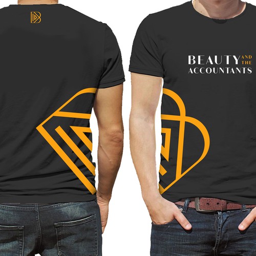 Accounting t-shirt with the title 'BEAUTY AND THE ACCOUNTANTS'