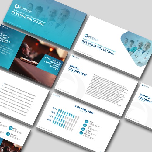 Slide design with the title 'Powerpoint Template Design - Contest Winner'