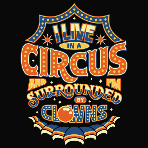 Lettering t-shirt with the title 'Typography'