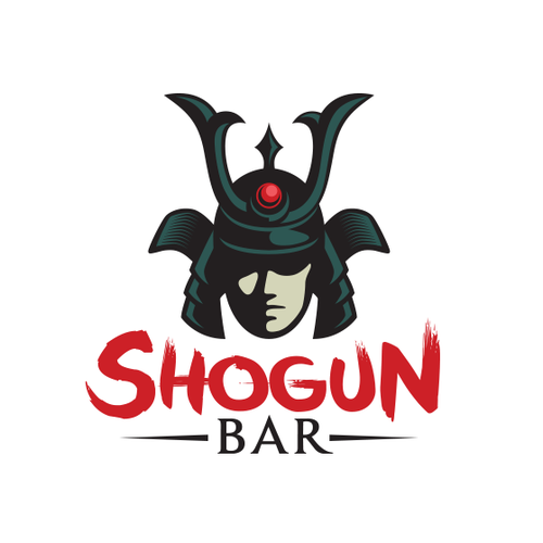 Nightclub design with the title 'Shogun Bar logo'