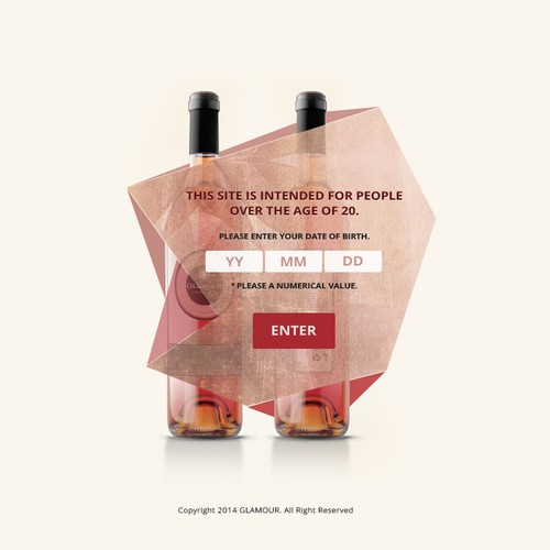 Simple website with the title '!!!!ELEGANT WINE/ BEVERAGE Brand!!!!!!!!!'
