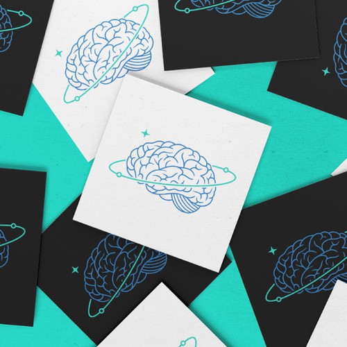 Psychiatry logo with the title 'Brain Logo'