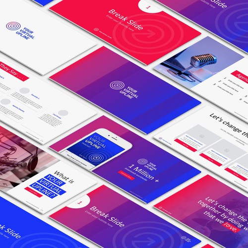 Slide design with the title 'Your Virtual Upline Presentation (Entry)'