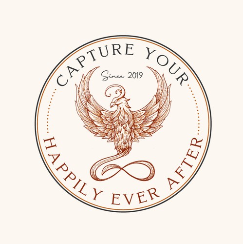 Antique design with the title 'Logo for wedding photography '