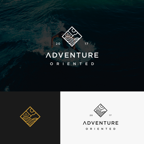 Pine tree logo with the title 'Adventure Oriented'