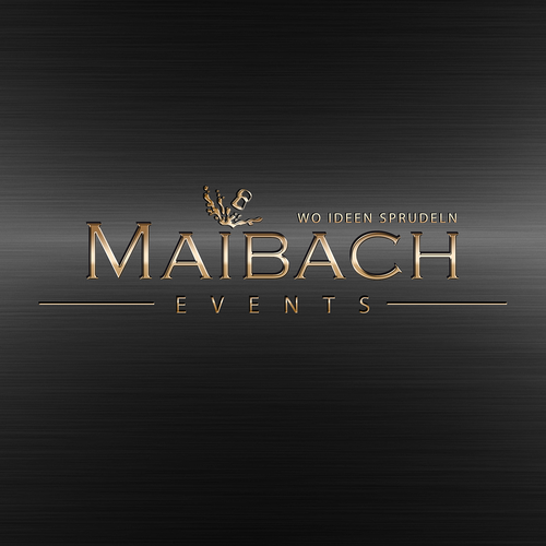 Event brand with the title 'Maibach Events'