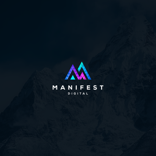 Polygon design with the title 'Logo for Manifest digital '