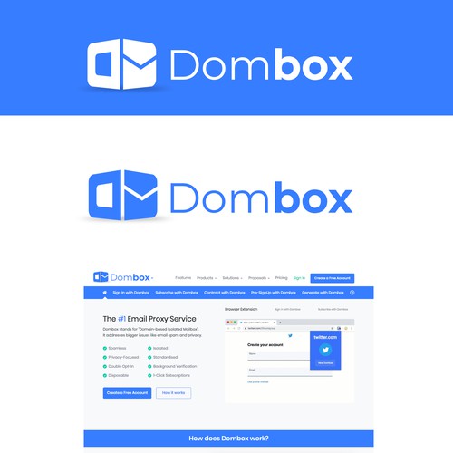 Mailbox design with the title 'Iconic Logo '