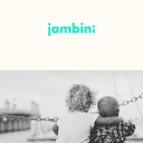 Product design with the title 'Jambini brand identity'