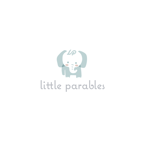 Elephant design with the title 'Little Parables'