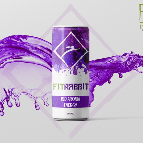 Energy drink packaging with the title 'Energy Drink Labelq'