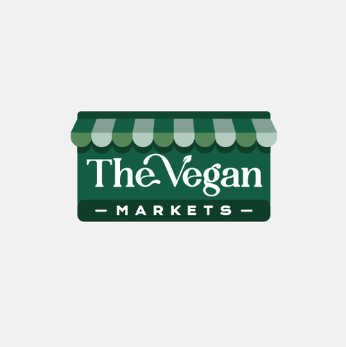 Vegan brand with the title 'Vegan Markets logo'