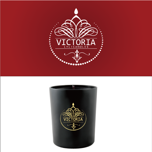 Indonesia and Indonesian logo with the title 'vintage candle 2'