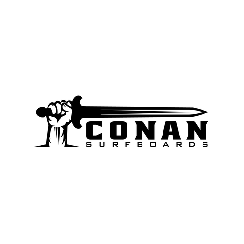 Barbarian design with the title 'CONAN LOGO'