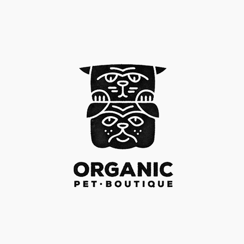 Totem logo with the title 'Logo for Organic Pet Boutique'