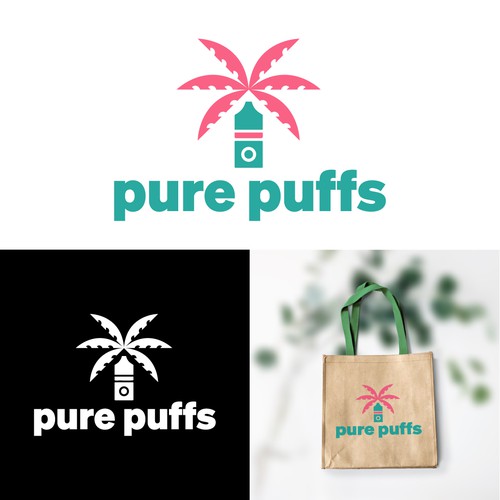 Tropical logo with the title 'Simple logo for Vape Brannd'