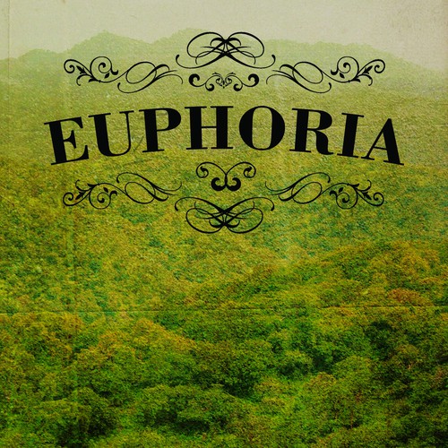 Classic book cover with the title 'Euphoria Book Cover Design'
