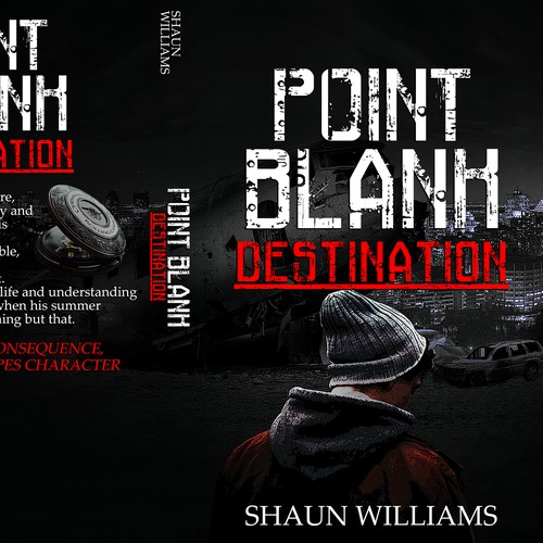 Professional book cover with the title 'Point Blank: Destination'