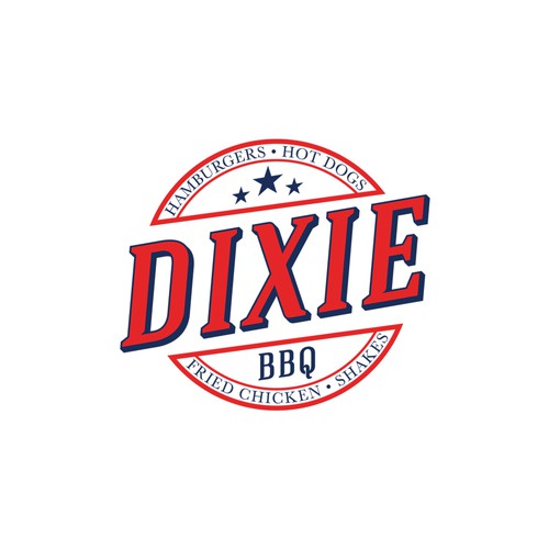 BBQ logo with the title 'Dixie'