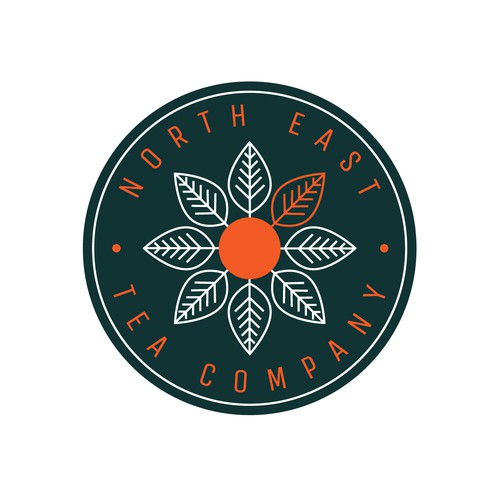 Beverage logo with the title 'North East Tea Company'