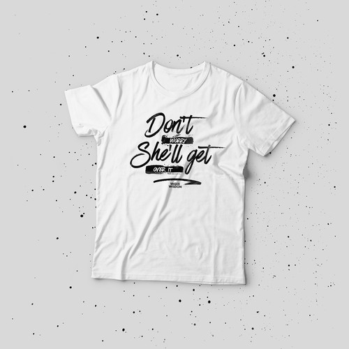 Lettering t-shirt with the title 'T-Shirt design'
