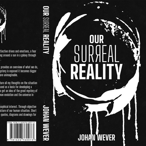 Philosophy book cover with the title 'Our Surreal Reality'