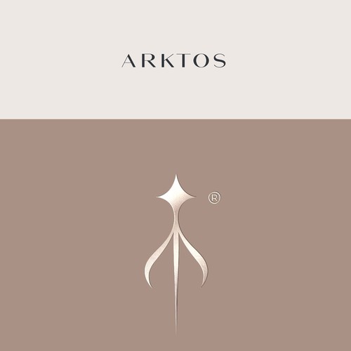 Star logo with the title 'Logo design for ARKTOS -luxury sailing charter '