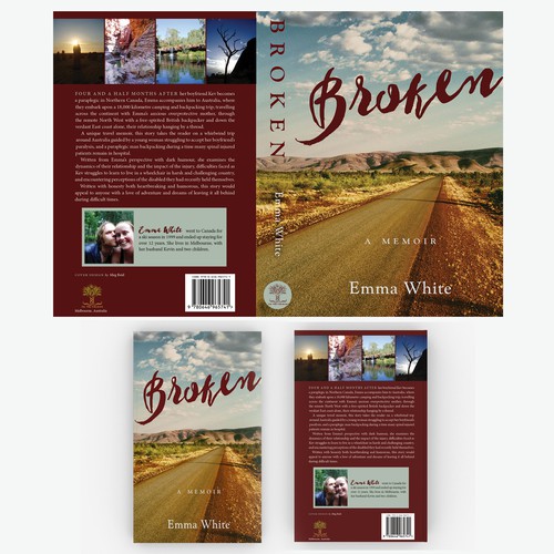 Photography book cover with the title 'Cover for Memoir'