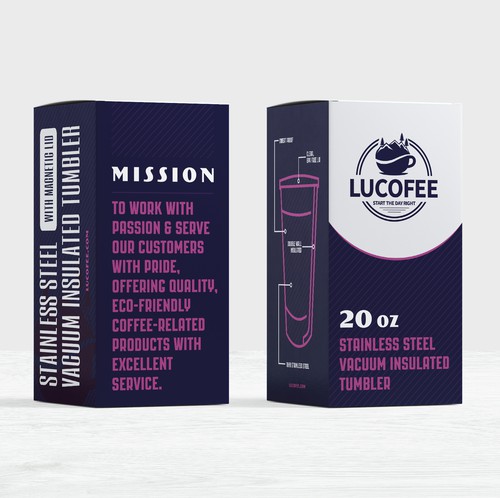 Tea packaging with the title 'Tumbler Packaging'