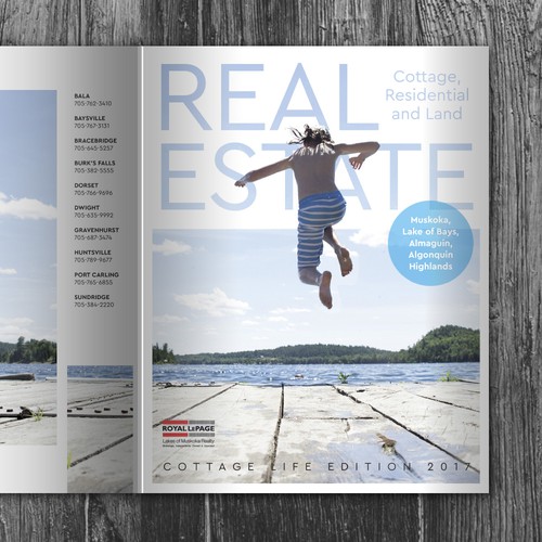 Catalogue design with the title 'Real Estate catalog cover'