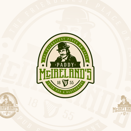 Irish logo with the title 'Paddy McIrelands'