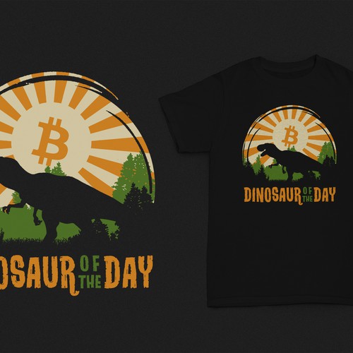 Dinosaur design with the title 'Dinosaur Of The Day'