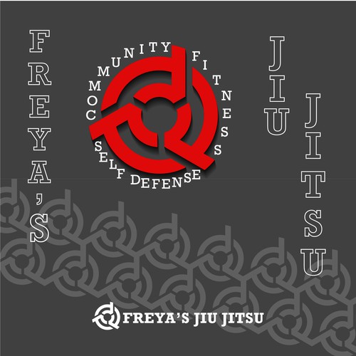 Self-defense logo with the title 'Ju Jitsu Logo'