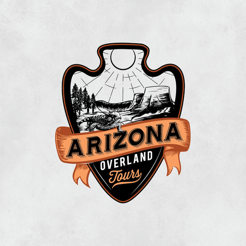 Tour logo with the title 'Bold Logo design for Overlanding tours business '