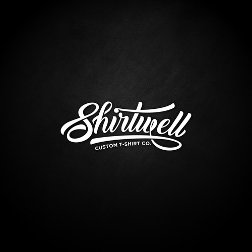 Hawaiian shirt logo with the title 'Shirtwell'