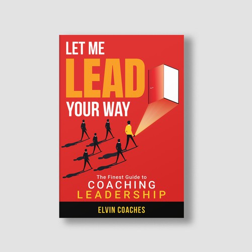 Leadership book cover with the title 'Leadership Coaching Book Cover'