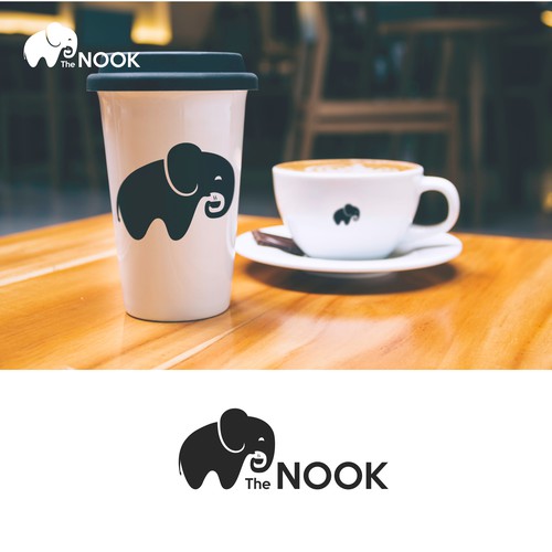 Drinking design with the title 'Fun Cafe Logo'