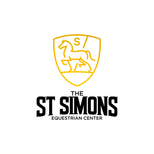 Horse brand with the title 'The ST SIMONS / Equestrian Center'