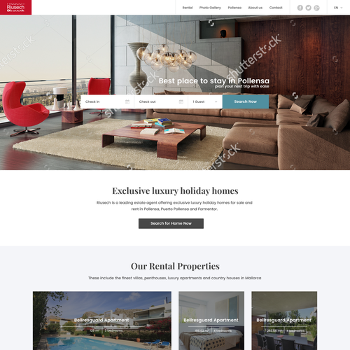 Portfolio website with the title 'Real Estate'