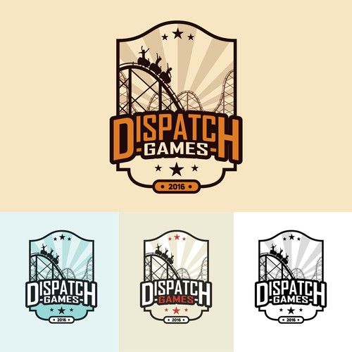 Silhouette design with the title 'Dispatch Games'