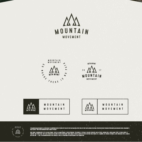 Apparel brand with the title 'Mountain movement'