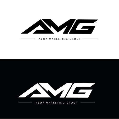 Appealing logo with the title 'ABOY Marketing Group AMG'