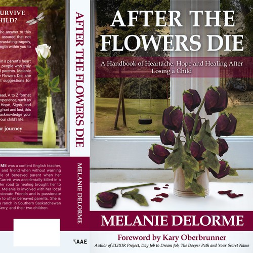 Death design with the title 'After the Flowers Die - Book Cover design'